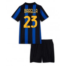 Inter Milan Nicolo Barella #23 Hjemmebanetrøje Børn 2026-27 Kortærmet (+ Korte bukser)